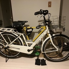 ブリジストン26インチ内装3段変速付きステップクルーズ【ホワイト...