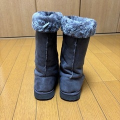 あげます！ロングボアブーツ★グレーの画像