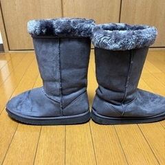 あげます！ロングボアブーツ★グレーの画像