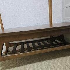 【今月中】木目調収納付きローテーブルの画像