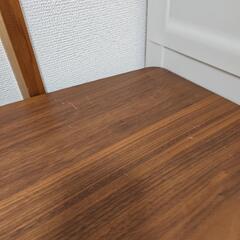 【今月中】木目調収納付きローテーブルの画像