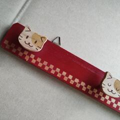 猫 の壁掛けハンガー ウォールハンガー 猫グッズの画像
