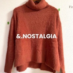 ☆&.NOSTALGIA☆ノスタルジア　フェザータートルネックニットの画像