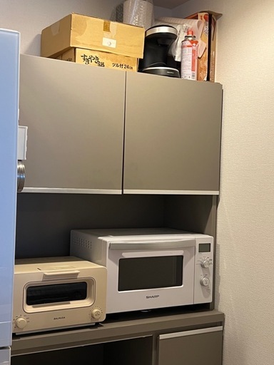 お値下げ❣️大川家具　キッチン棚　レンジ台　