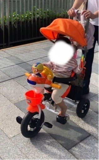 レア海外製　韓国ポロロ 三輪車 日よけ付き 江東区引取り レア海外製 韓国ポロロ 三輪車 日よけ付き