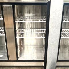 【配送相談可】JCM ジェーシーエム 業務用 ヨコ型3ドア冷蔵庫 コールドテーブル JCMR-1545T 210リットル　幅1500×奥行450×高さ800mmの画像