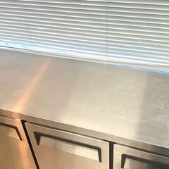 【配送相談可】JCM ジェーシーエム 業務用 ヨコ型3ドア冷蔵庫 コールドテーブル JCMR-1545T 210リットル　幅1500×奥行450×高さ800mmの画像