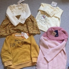 女の子90.95㎝ 12着まとめ長袖　新品未使用もありますの画像