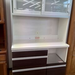 ★ジモティ割あり★ 高橋木工 食器棚 ダークブラウン H175×D45×W100 クリーニング済み TK3931