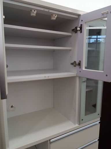 ★ジモティ割あり★  食器棚  H180×D41×W87 クリーニング済み TC827 ☆ジモティ割あり☆ 食器棚 H180×D41×W87 クリーニング済み TC827