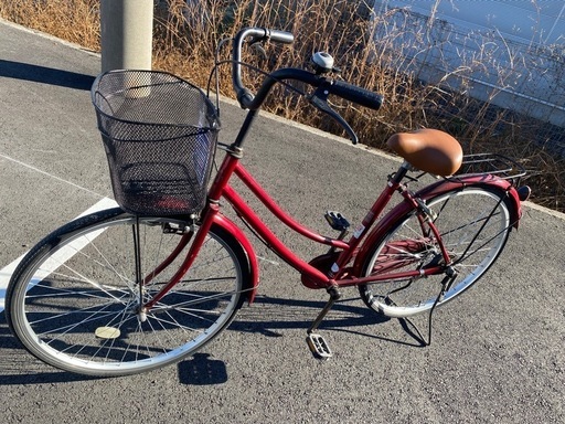 【7A08①】自転車(赤)26ｲﾝﾁ
