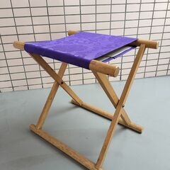 角太足胡床（床几） 白木紫布