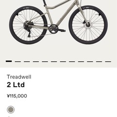 自転車 クロスバイク　キャノンデール トレッドウェル２リミテッドの画像