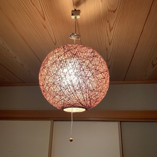 和モダン麻調照明器具　お譲りします！ニトリ製