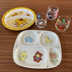 （取引中）子供用食器セット アンパンマンコップ