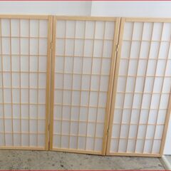 【￥2200-】障子 3連 衝立 間仕切り パーテーション スク...