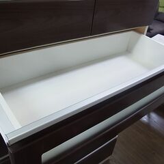 閉店セール中につき、通常特価13,178円より20％引の10,542円!　　マルミツ　6段チェスト 　TNB-41　整理ダンス 　たんす　タンス　衣類収納　ダークブラウン　ハイチェストの画像