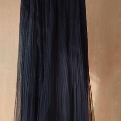 黒ロングスカート　TOPVALU