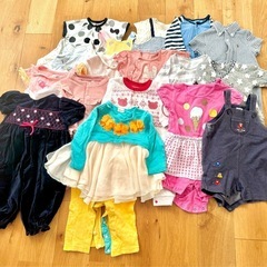 【あげます】ベビー服 ロンパース 古着