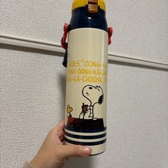 水筒　ロック付きワンプッシュダイレクトボトル スヌーピ 1リットル  の画像