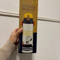 水筒　ロック付きワンプッシュダイレクトボトル スヌーピ 1リットル  
