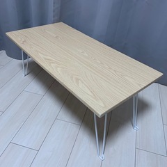 折り畳みテーブル 80cm おりたたみ ローテーブル 木目調 