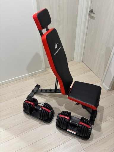 可変式ダンベル　トレーニングベンチ