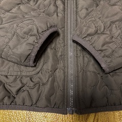 120　スヌーピー刺繍付きキルティングボアジャケット　の画像