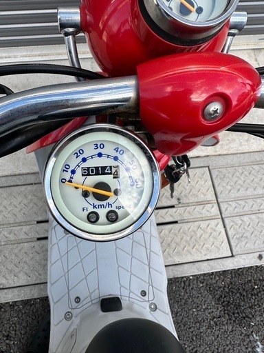 スズキ レッツ5 書類 鍵あり 4st FI バッテリー新品 エンジン始動動画