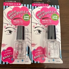 眉毛落ちないアイブロウコート　2つの画像