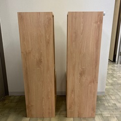 L字 伸縮式　ナチュラル TVボード テレビ台の画像