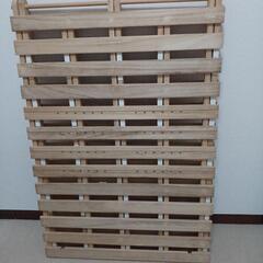 【受渡し予定者決まりました】すのこ　シングル　２つ折り　カビありの画像