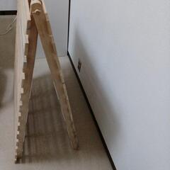 【受渡し予定者決まりました】すのこ　シングル　２つ折り　カビありの画像