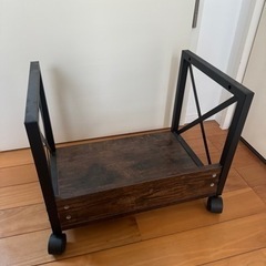 【無料】キャスター付きラック 美品 プリンター台の画像