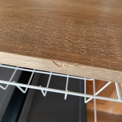 レンジラックとゴミ箱のセットの画像