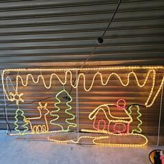 あげます クリスマス トナカイ&ハウスイルミネーション