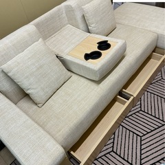 決まり★美品 ソファー&ベットタイプ　収納たっぷりの画像