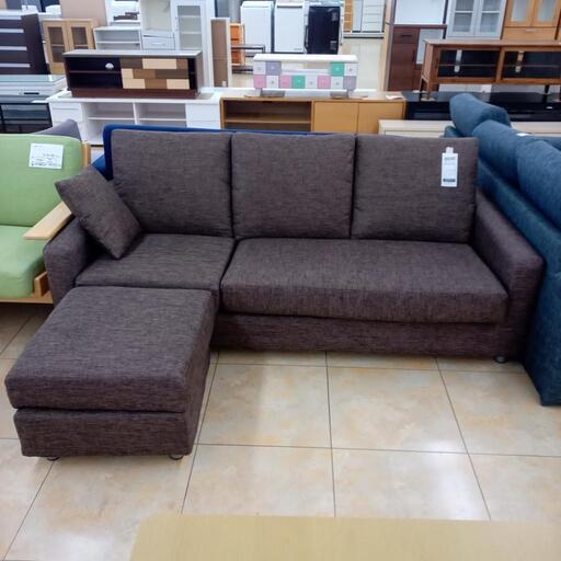 ★ジモティ割あり★  ソファ ダークブラウン H76×D87×W185 クリーニング済み OJ7380