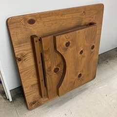 K2501-066 WOOD HOUSE COD　折りたたみテーブル キズ汚れ有りの画像