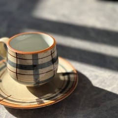 チェック柄 コーヒーカップ 6個セット 昭和 レトロ 喫茶店の画像
