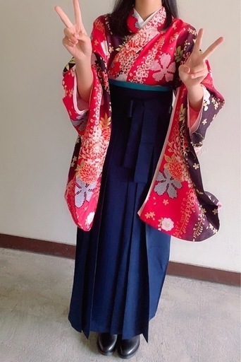 袴セット 卒業式  二尺袖長襦袢 帯 着付けセット ブーツ 全セット