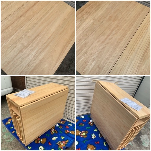 折りたたみ式 テーブル 椅子 セット B344 折りたたみ式テーブル 椅子セット 収納 木製n