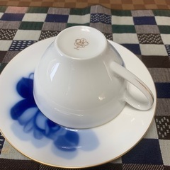 5客セット 大倉陶園 ブルーローズ 新品　未使用品 カップ&ソーサー   の画像