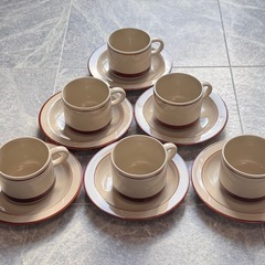 昭和 レトロ コーヒーカップ 6個セットの画像