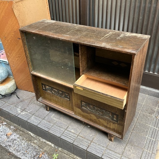 昭和レトロ　ミニ食器棚