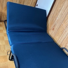 高脚折りたたみベッドネイビー シングル相当　DCM-FBKH-Sの画像