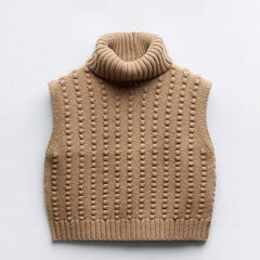 ZARA★ザラ　テクスチャーニットクロップドセーター　sサイズ