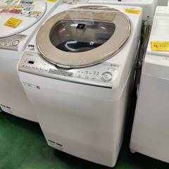 【愛品倶楽部柏店】 SHARP (シャープ) 2018年製 8.0kg 洗濯乾燥機 ES-TX8B インバーター搭載 乾燥4.5kg ヒーター乾燥