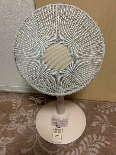 ナショナル　扇風機　取扱説明書付　高さ調整・首振り　リモコン　タイマー付
