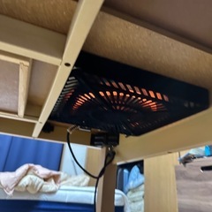 ニトリデスクこたつとダイニングこたつチェアの画像